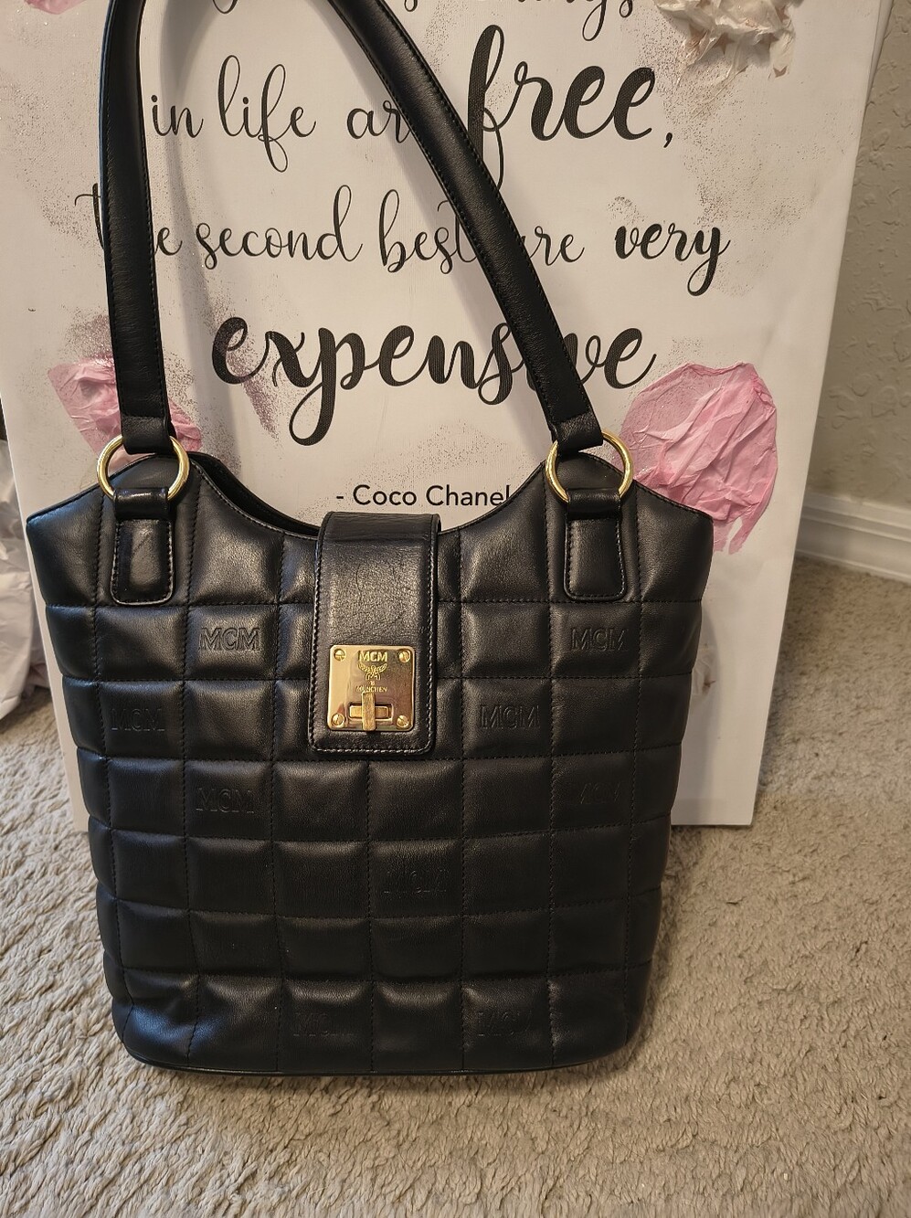 For Trade MCM Quilted Tote